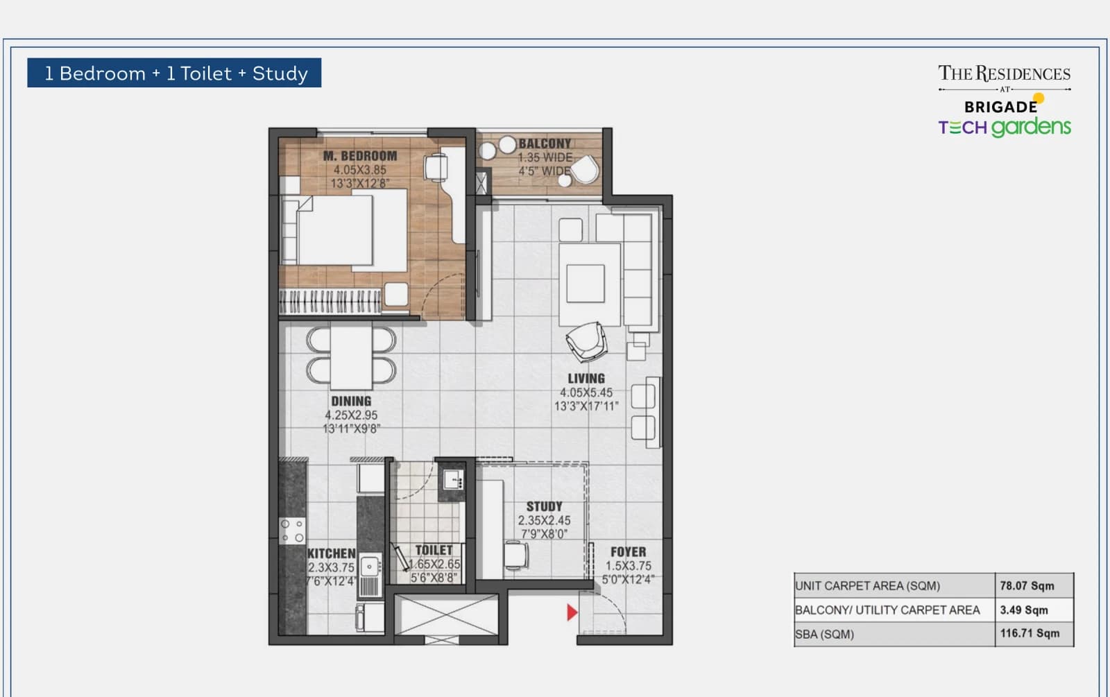 Floor plan, Plan 1