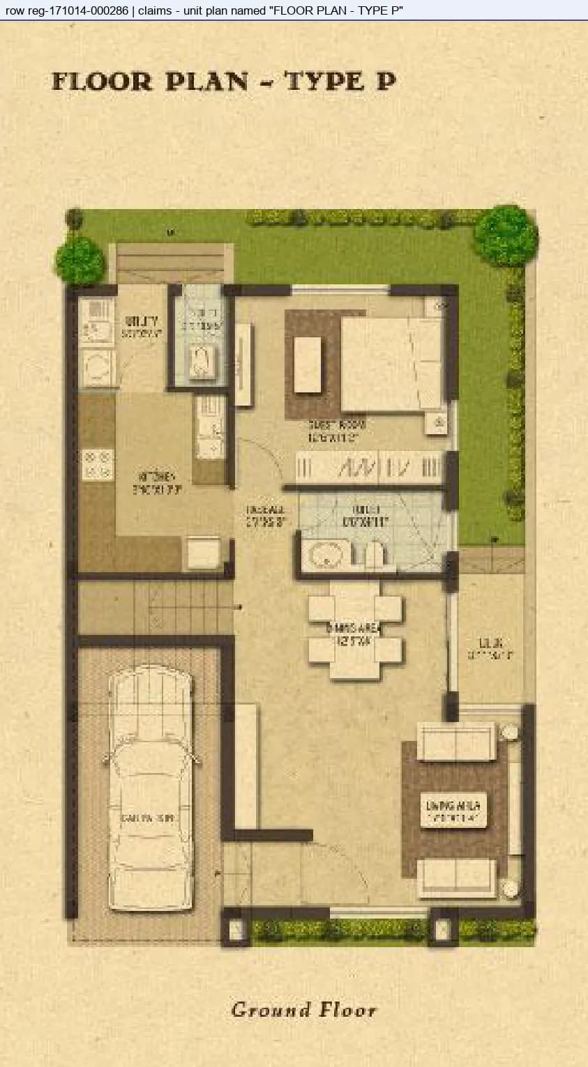Floor plan, Type P