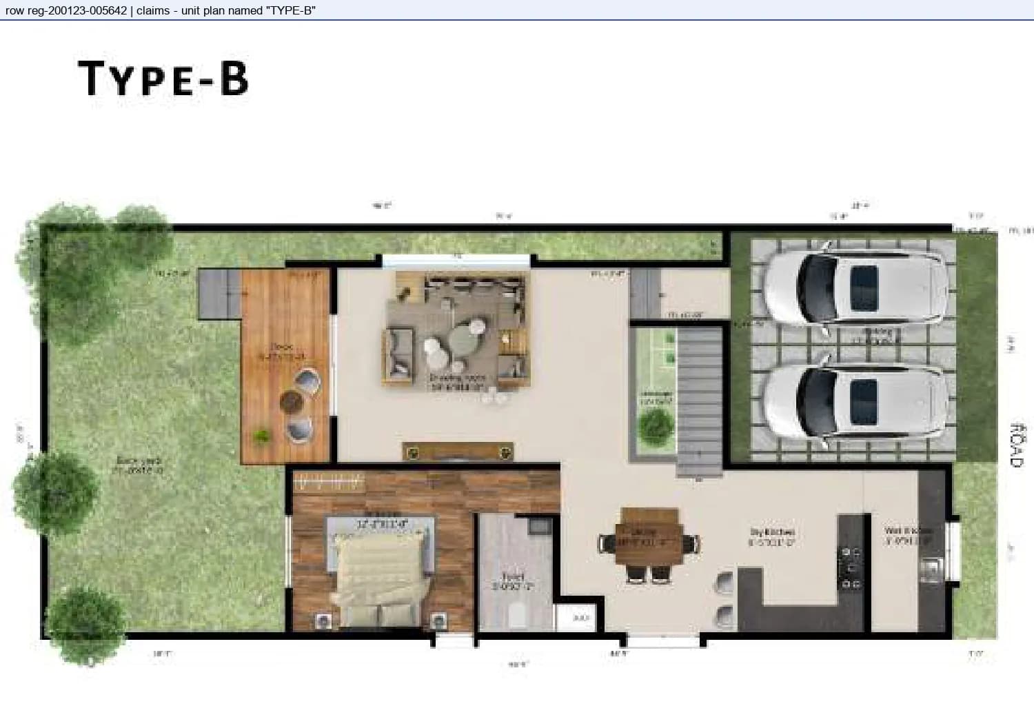 Floor plan, Type B