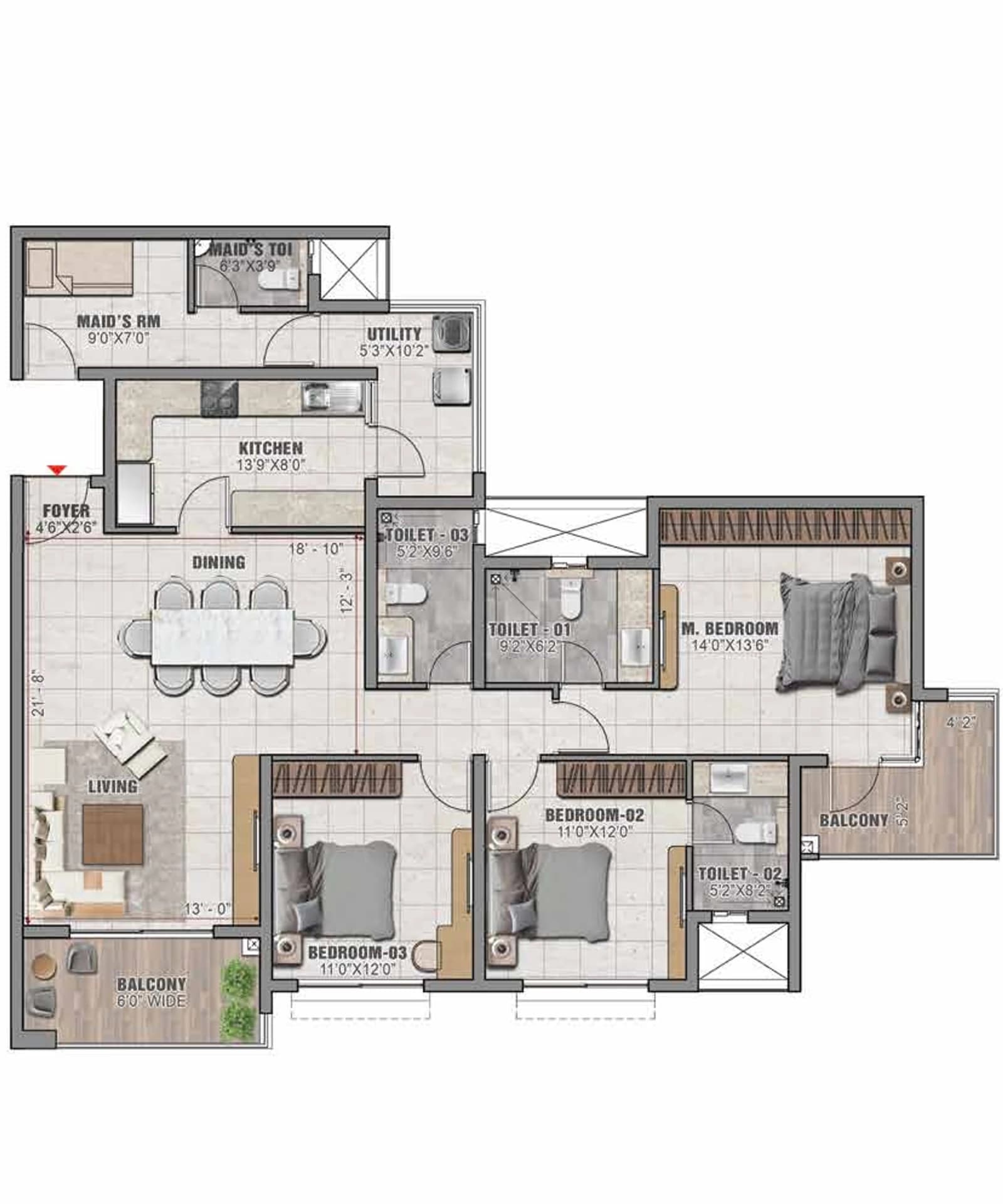 Floor plan, N N